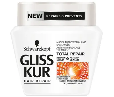 Schwarzkopf Gliss Kur Total Repair, Maska intensywnie regenerujaca