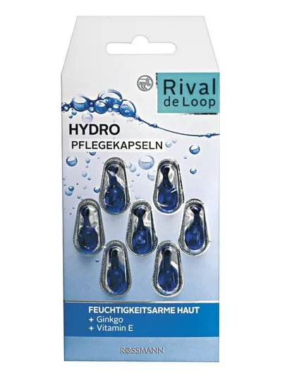 Rival de Loop Hydro, Pflegekapseln Ginkgo & Vitamin E (Tygodniowa kuracja pielęgnacyjna w ampułkach)