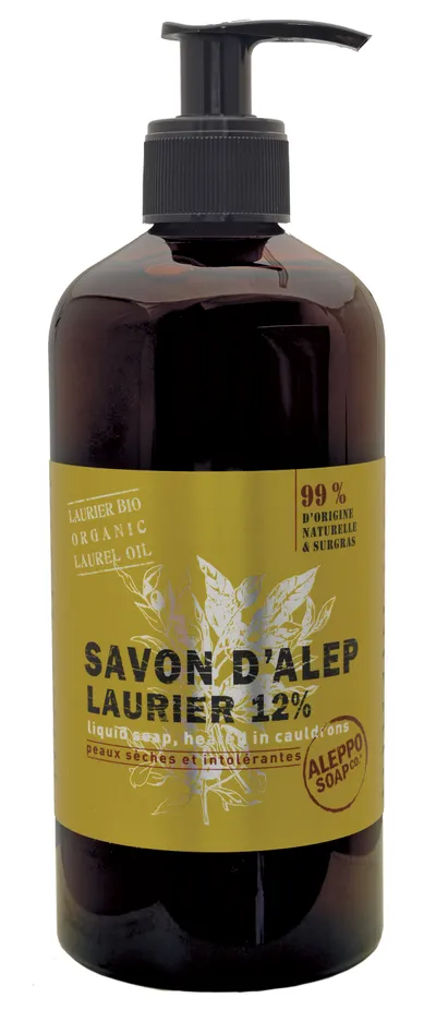 Aleppo Soap Co. Savon d'Alep Liquide 12% Laurier (Mydło Aleppo w płynie 12% oleju laurowego)