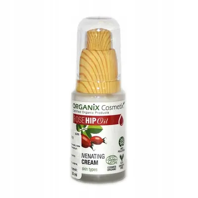 Organix Cosmetix (Absolute Organic) Rosehip Oil Rejuvenating Eye Cream For All Skin Types (Odmładzający krem ​​pod oczy z olejkiem z dzikiej róży do każdego rodzaju skóry)