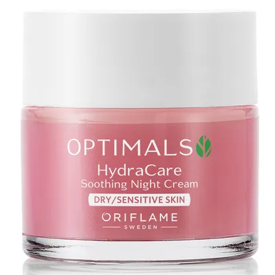 Oriflame Optimals Hydra Care, Soothing Night Cream Dry/sensitive Skin (Krem na noc do cery suchej i wrażliwej)
