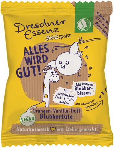 Dresdner Essenz Bąbelkowa owocowa saszetka do kąpieli `Głowa do góry!`