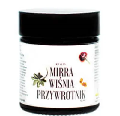 Trawiaste Krem do twarzy `Mirra-  wiśnia - przywrotnik`