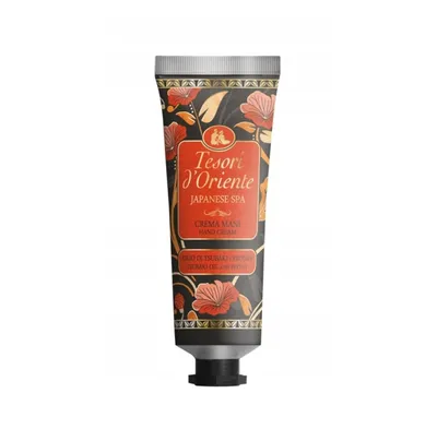 Tesori d'Oriente Japanese SPA, Tsubaki Oil & Peony Hand Cream (Krem do rąk z olejkiem z kwiatów lotosu i piwonią)