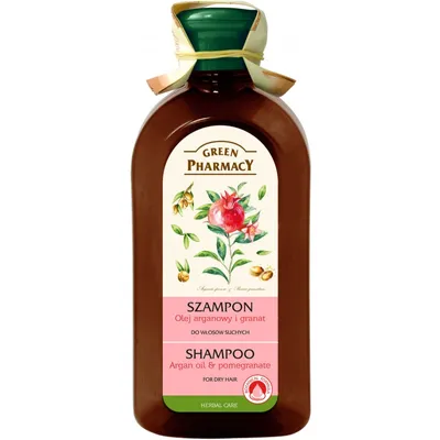 Green Pharmacy Szampon do włosów suchych z olejem arganowym i granatem