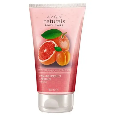 Avon Naturals, Mediterranean Moments Pink Grapefruit & Apricot, Body Scrub (Scrub do ciała `Grejpfrut i morela`)
