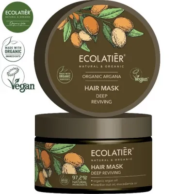 Ecolatier Organic Argana, Hair Mask Deep Reviving (Maska do włosów głęboko odżywiająca)