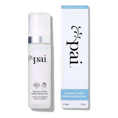 Pai Skincare Geranium & Carthame Rebalancing Day Cream (Lekki krem na dzień z geranium i krokosza)