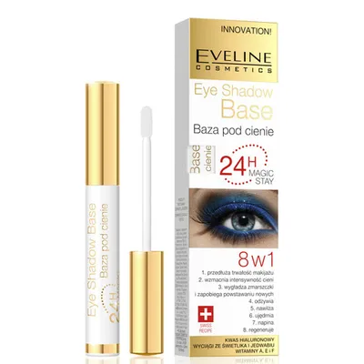 Eveline Cosmetics Magic Stay 24H, Baza pod cienie do powiek 8w1