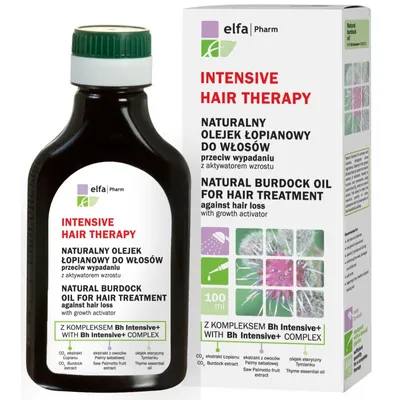 Elfa Pharm Intensive Hair Therapy, Naturalny olejek łopianowy do włosów przeciw wypadaniu z aktywatorem wzrostu