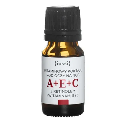 Iossi A + E + C, Witaminowy koktajl pod oczy na noc z retinolem i witaminami E i C