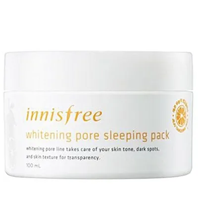 Innisfree Whitening Pore Sleeping Pack (Rozjaśniająca maseczka na noc z ekstraktem z mandarynki)