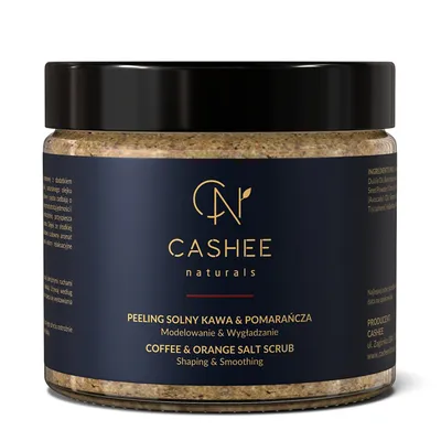 CASHEE Naturals Coffee & Orange Salt Scrub Shaping & Smoothing (Peeling solny `Kawa i pomarańcza`)