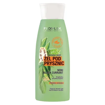 Floslek Natural Body, Żel pod prysznic `Noni & Black Currant`