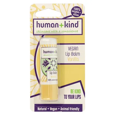 Human + kind Vegan Lip Balm Vanilla (Balsam do ust o zapachu wanilii)