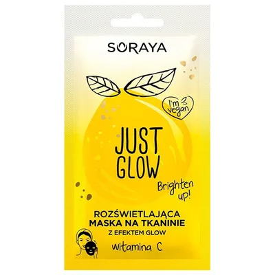 Soraya Just Glow, Rozświetlająca maska na tkaninie z witaminą  C