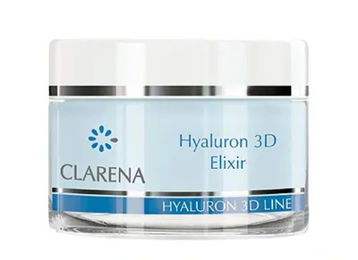 Clarena Hyalyron 3D Line, Hyaluron 3D Elixir (Ultra-nawilżający eliksir z 3 rodzajami kwasu hialuronowego)