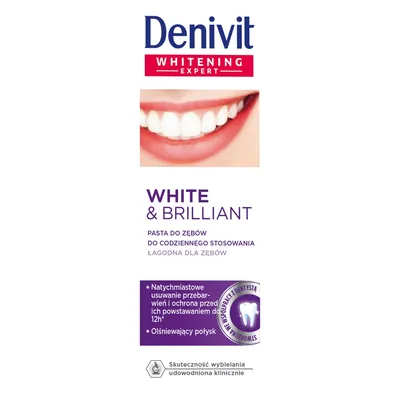 Denivit Whitening Expert White & Brilliant, Profesjonalna pasta wybielająca do zębów