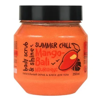 Mono Love Bio Body Scrub & Shine Summer Chill Mango-Bali (Rozświetlający peeling do ciała `Mango-Bali`)