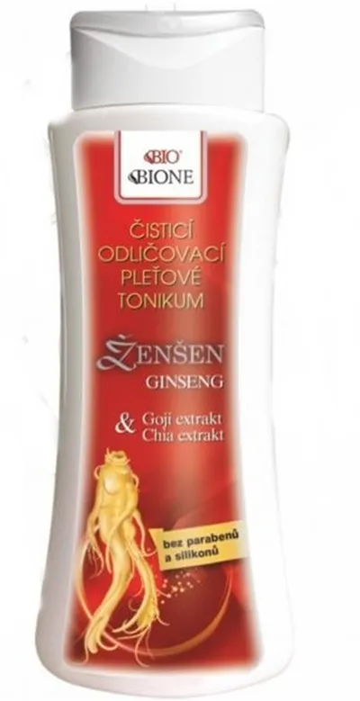 Bione Cosmetics Tonik do demakijażu z z żeń-szeniem, jagodami goji i chia