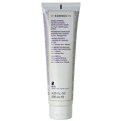Korres Almond & Linseed, Nourishing Hair Mask (Intensywna maska odżywcza do włosów suchych)