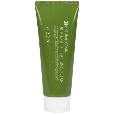Mizon Natural Grain, Rice Real Cleansing Foam (Pianka do mycia twarzy z ekstraktem z ryżu)