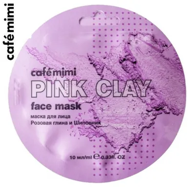 Cafe Mimi Superfood, Pink Clay Face Mask (Maseczka do twarzy `Różowa glinka i róża`)