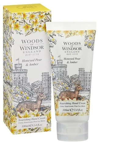 Woods of Windsor Nourishing Hand Cream :"Honeyed Pearl & Amber" (Nawilżający krem do rąk `Miodowa gruszka & Bursztyn`)