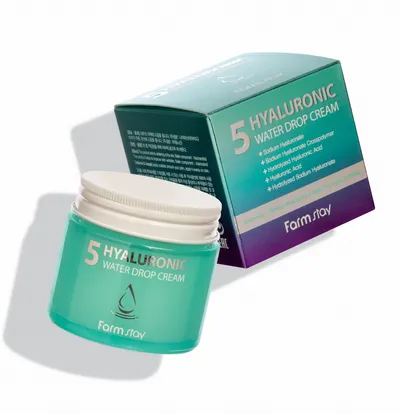 FarmStay 5 Hyaluronic Water Drop Cream (Krem z kwasem hialuronowym)