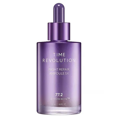 Missha Time Revolution, Night Repair Ampoule 5x (Ujędrniające serum do twarzy)