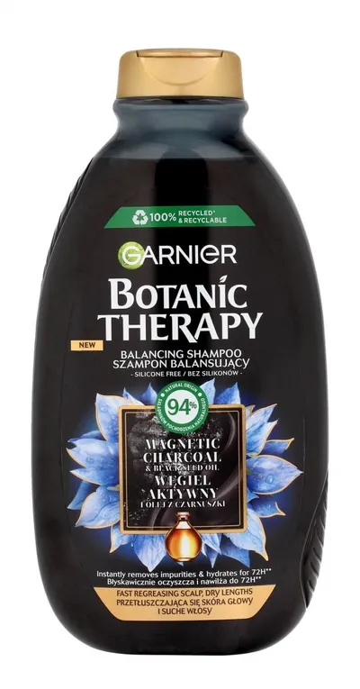 Garnier Botanic Therapy, Balancing Shampoo (Szampon balansujący `Węgiel aktywny i olej z czarnuszki`)