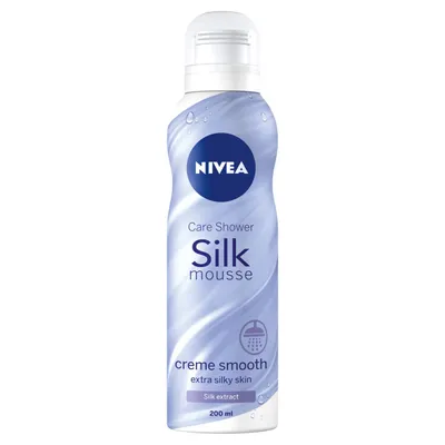 Nivea Silk Mousse, Jedwabisty mus do mycia ciała pod prysznic z ekstraktem z jedwabiu
