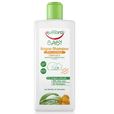 Equilibra Baby, Bagno-Shampoo Anti-Lacrima (Łagodny szampon do ciała i włosów  0m+)