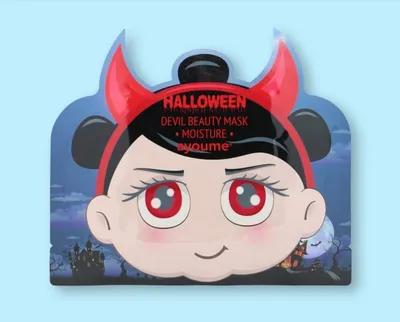 Ayoume Halloween Devil Beauty Mask Moisture (Maska nawilżająca z kwasem hialuronowym)