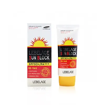 Lebelage UV Sun Block SPF50+ PA+++ (Krem przeciwsłoneczny z aloesem)