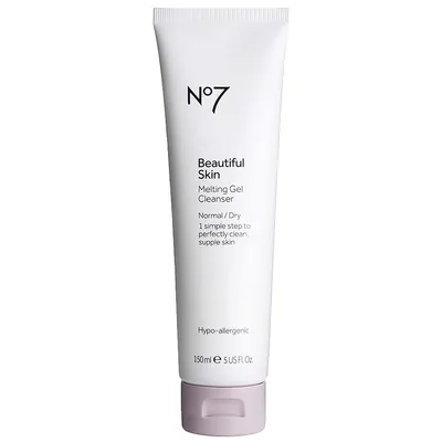 No7 Beautiful Skin Melting Gel Cleanser for Normal / Dry Skin (Żel do mycia twarzy do cery normalnej i suchej))