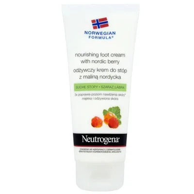 Neutrogena Formuła Norweska, Nourishing Foot Cream with Nordic Berry (Odżywczy krem do stóp z maliną nordycką)
