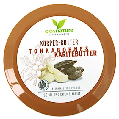 Cosnature Tonkabohne & Karitebutter, Korper-butter (Naturalne odżywcze masło do ciała z masłem shea i tonką)