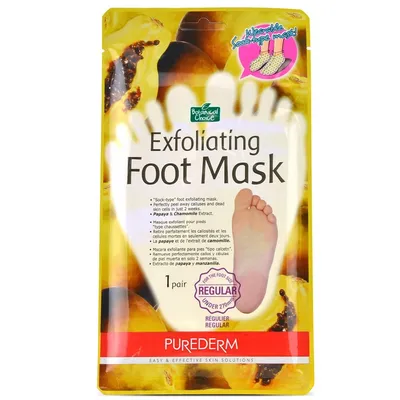 Purederm Botanical Choice, Exfoliating Foot Mask (Złuszczająca maska do stóp)