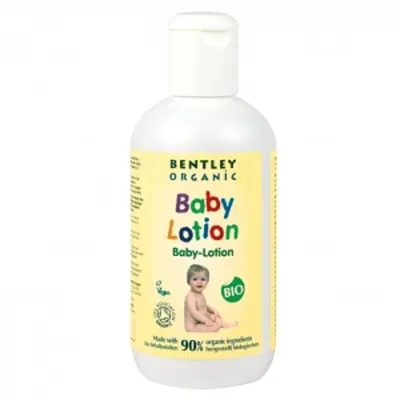 Bentley Organic Baby Lotion (Mleczko nawilżające do ciała z rumiankiem, aloesem i witaminą E)
