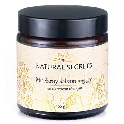 Natural Secrets Micelarny balsam myjący `Len z drzewem różanym`
