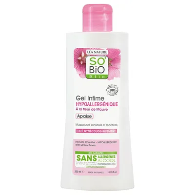 SO'BiO Etic Gel Intime Hypoallergenique Fleur de Mauve (Płyn do higieny intymnej z kwiatem malwy)