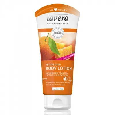 Lavera Vitalisierende Body Lotion Mit Bio-Orange & Mit Bio-Sanddorn (Rewitalizujący balsam do ciała `Bio pomarańcza & Bio rokitnik`)