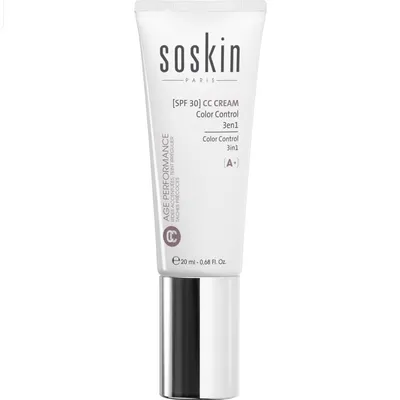 Soskin CC Cream Color Control 3in1 SPF30 (Krem koloryzujący 3 w 1)