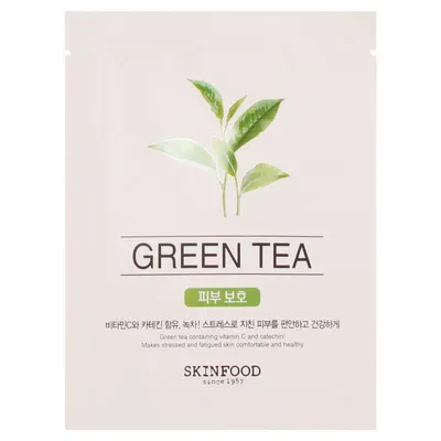 SkinFood Beauty in a Food, Green Tea Sheet Mask (Maska w płąchcie z ekstraktem z zielonej herbaty)