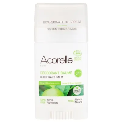 Acorelle Deodorant BIO Certifie Citron et Mandarine Verte (Naturalny dezodorant-balsam w sztyfcie `Cytryna i zielona mandarynka`)