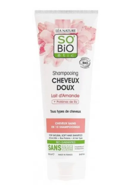 SO'BiO Etic Shampooing Cheveux oux Lait d'Amande (Szampon do włosów `Migdały i proteiny ryżu`)