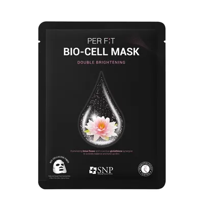 SNP Per F:T Bio-Cell Double Brightening Mask (Intensywnie rozjaśniająca maska w płachcie z biocelulozy)