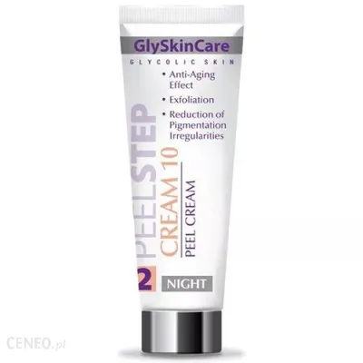 GlySkinCare Glycolic Skin, Peel Step 2, Cream 10 (Krem złuszczający do twarzy na noc z kwasem glikolowym 10%)