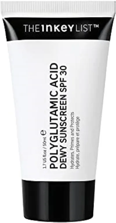 The Inkey List Polyglutamic Acid Dewy Suncscreen SPF 30 (Krem przeciwsłoneczny do twarzy z filtrem SPF 30)